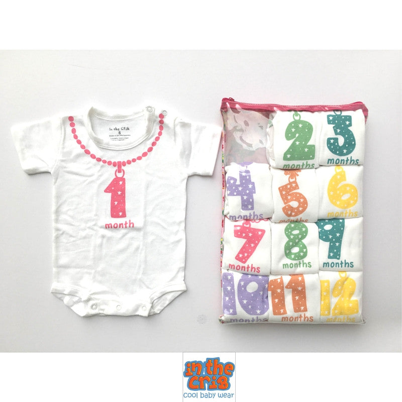 Onesie Month Bling Set – Ines Moda Infantil