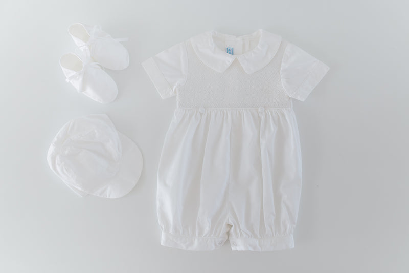 Matthew Christening Romper Set